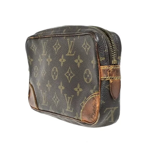 LOUIS VUITTON Marly Dragonne PM Clutch Hand Bag Monogram Leather - Picture 5 of 7
